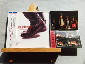 4328f 即決有 中古CD 88年初版/3200円盤/帯・ステッカー付き PRESENCE 『Bleecker Street』 プレゼンス/ブリーカー・ストリート 白田一秀