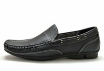 新品 ウィルソン 8801 黒 26cm メンズスリッポンシューズ メンズデッキシューズ ドライビングシューズ モカシン 紳士靴 軽量 Wilson 靴_画像2