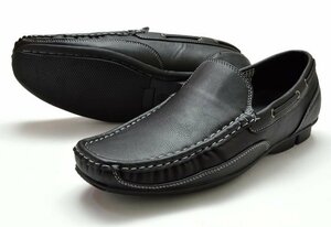  new goods Wilson 8801 black 27cm men's slip-on shoes shoes men's deck shoes driving shoes moccasin gentleman shoes light weight Wilson shoes 