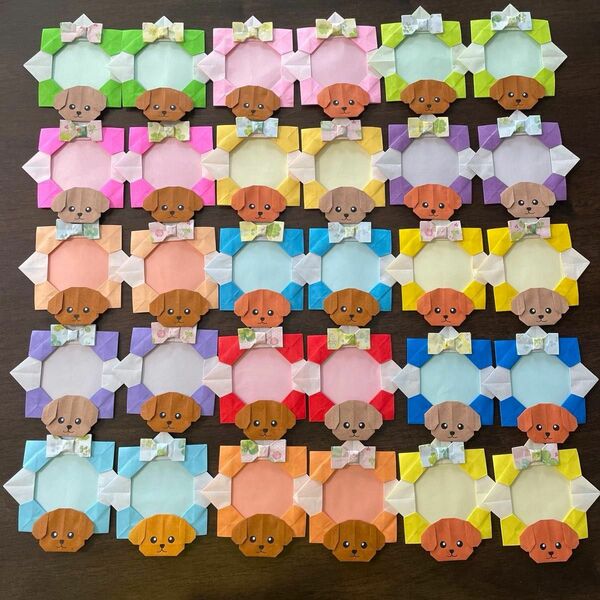 折り紙　ワンちゃんメダル　30個　ハンドメイド