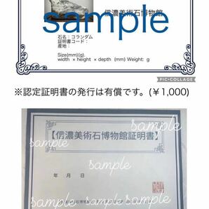 【信濃美術石博物館】 糸魚川 コランダム ダイアスポラ母岩付 横5.5(cm)116g 水石盆栽骨董盆石鑑賞石観賞石ヒスイ翡翠サファイア宝石 5638の画像2