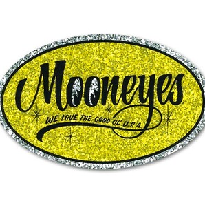 MOONEYES ラメ 楕円 ステッカー ムーンアイズ デカール シール moon eyes ミニレター 63円可 yokohama oval 紙製 プリズム メタルフレークの画像3