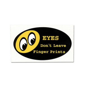 Don't Leave Finger Prints 触らないで 指紋を残さないで 裏張り クリア ステッカー ムーンアイズ moon eyes mooneyes シール デカール