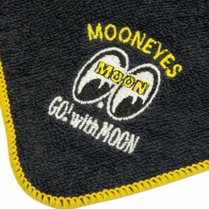 MOON ミニ タオル mooneyes ムーンアイズ ハンドタオル ハンカチ ブラック 黒 タオルハンカチ 新品の画像2