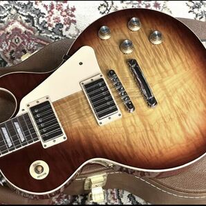 新品未使用★Gibson Les Paul Standard '60s AAA Figured Top Bourbon Burst 2023★最高グレードAAAのバリ虎杢目★指板真っ黒超優良個体！の画像8