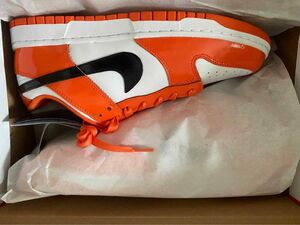 Nike WMNS Dunk Low "Patent Orange ナイキ ウィメンズ ダンク ロー "パテントオレンジ"24cm