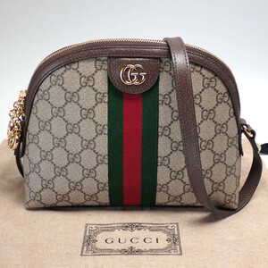 【質屋】GUCCI グッチ オフディア GGスプリーム ショルダーバッグ 499621 美品 [255]