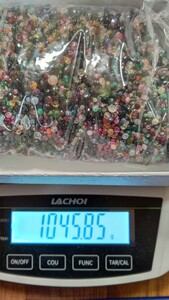 1キロ超！色とりどりのトルマリンルース大量出品約1,045.85g/5,229.25ct(袋を含んだ重量)！