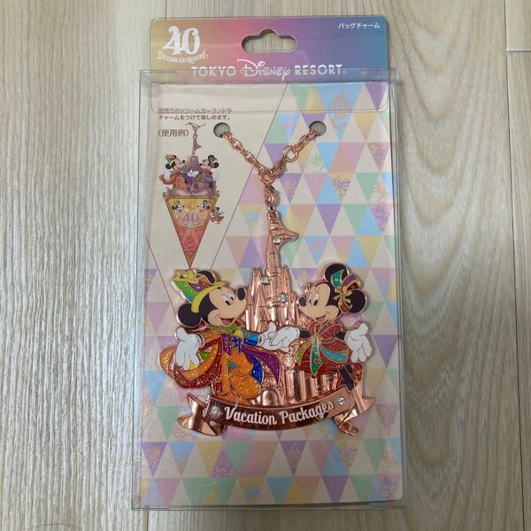 ディズニーランド バッグチャーム　40周年