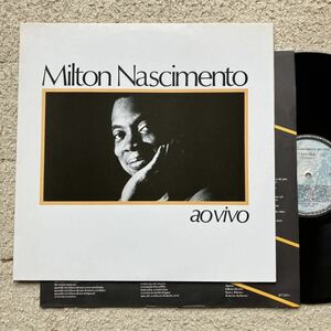 Brazil盤◆極美盤 NM◆LP◆Milton Nascimento(ミルトン・ナシメント)「Ao Vivo」◆1983年 817 307-1◆Gal Costa MPB Jazz Latin BOSSA N