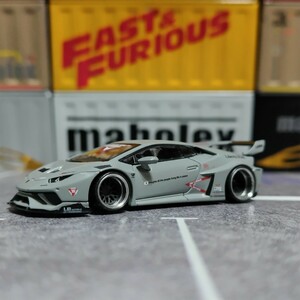 1/64 MINIGT LB★WORKS　リバティウォーク ランボルギーニウラカン　Lamborghini Huracan FIGHTERS WORKS　深リムカスタム品