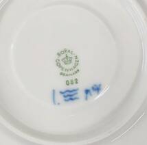 150【 美品 】ロイヤルコペンハーゲン ブルーフルーテッド フルレース カップ＆ソーサー ROYAL COPENHAGEN _画像9