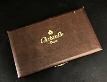 381【 未使用品2点セット 】クリストフル CHRISTOFLE カトラリー 洋食器 パール スタンダード スプーン 19cm シルバー 銀 箱付き_画像7