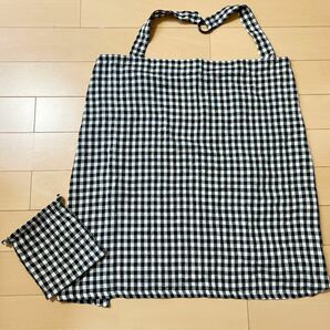 再値下げ☆授乳ケープ☆チェック☆収納袋付き