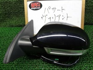 1FC6501 IG2)) フォルクスワーゲン パサート GH-3CBVY 右ハンドル ヴァリアント20 純正 ウィンカー付き電格サイドドアミラー左