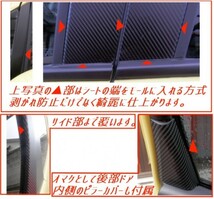 シャトル SHUTTLE　ピラーカバー　純正バイザー用 ３Dカーボン調 車種別カット済みステッカー専門店　ｆｚ　GK8 GK9 GP7 GP8 　_画像4