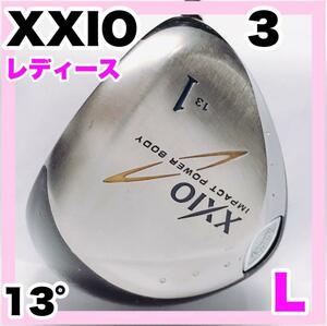 1W(13°) XXIO3 MP300 ドライバー　レディース　フレックス L 女性用　レディス mp300 カーボンシャフト　純正 FLEX：L ゴルフクラブセット