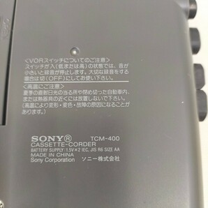 ★ジャンク品★SONY TCM-400 カセットコーダー ソニー  カセットプレーヤーの画像7