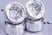 H-TECH製　1.9インチアルミホイール Mesh Type Minus Offset Aluminum Metal Bead Lock Wheel For Vanquish (HTW1.9-07V)_画像4