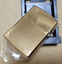 ZIPPO GOLD 初期炎ロゴ 1995年 SOLID BRASS 真鍮製 ソリッドブラス ビンテージ 未使用品_画像2