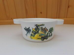 [200 jpy!!][ super special price!!] Taiwan * prompt decision! regular goods!! Transformer. handle attaching melamin bowl!