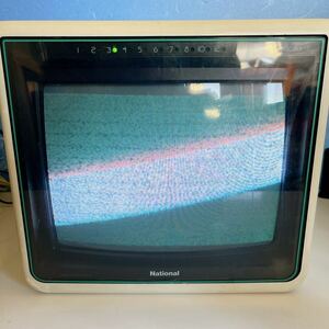 National ナショナル テレビ TH11-S29 当時物 昭和レトロ 通電確認済み ジャンク 1985年製