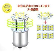 HooMoo 3014SMD（P21W 1156 S25 BA15S G18） LEDバルブ LEDライト 車用 LEDランプ 54連SMD シングル 汎用 変換 超高輝度 12V/24V ホワイト_画像4