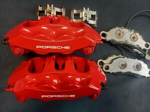  Porsche 981 997 991 Brembo 4POT front brake calipers left right set used 911 Boxster Cayman 