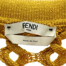 フェンディ イタリア製 半袖 シャツ 36 ゴールド FENDI ROMA レディース 240325_画像7