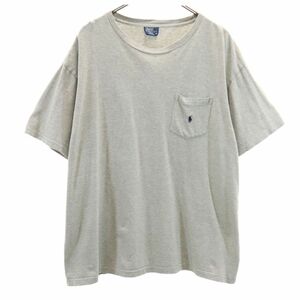 ポロバイラルフローレン 半袖 Tシャツ XL グレー系 Polo by Ralph Lauren ポケT メンズ 240331