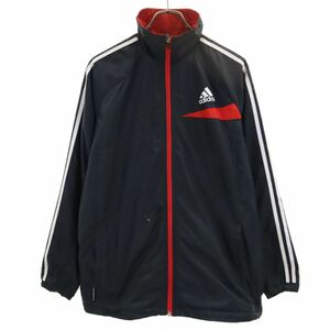 アディダス トレーニング 長袖 ウインドブレーカー L ブラック系 adidas 裏トリコット メンズ 240312