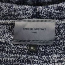 ユナイテッドアローズ 長袖 ジップパーカー XL ネイビー系 UNITED ARROWS メンズ 240313_画像7