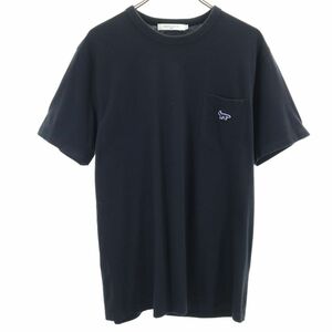 メゾンキツネ 半袖 Tシャツ M ブラック MAISON KITSUNE メンズ 240316