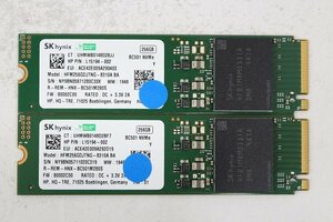 SKhynix HFM256GDJTNG M2 Type2280 NVMe 256GB 動作品 2個セット☆