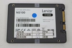 Lexar NS100 512GB 2.5 SSD SATA 動作品☆