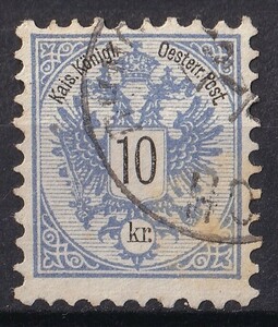 1883年オーストリア 紋章図案切手 10Kr.