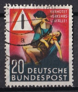 1953年西ドイツ 交通事故防止 20pf