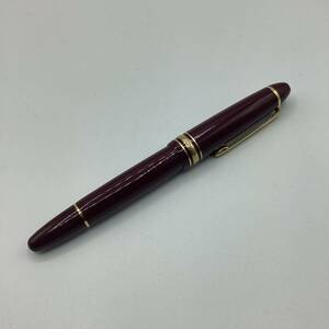 【11210】希少!!!MONTBLANC モンブラン 万年筆 マイスターシュテュック №146/ペン先 4810 14K/ボルドー×ゴールド 中古品★