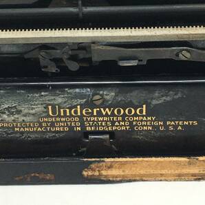 FY-048 Underwood Standard TypeWriter タイプライター アンダーウッド 当時物 保管品の画像4