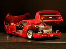 BURAGO　1/18　Ferrari　フェラーリ F40　レッド　ミニカー　モデルカー　ミニチュアカー_画像5