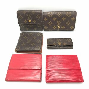 LOUIS VUITTON ルイヴィトン LV モノグラム 二つ折り財布 3点/モノグラム キーケース 1点/エピ 二つ折り財布 レッド 2点 服飾小物 fe ABC1