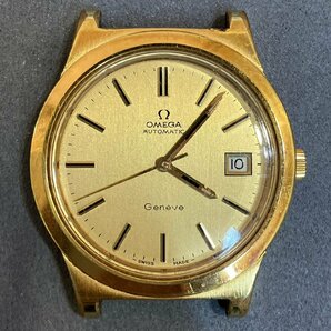 稼働 OMEGA オメガ Geneve ジュネーブ ゴールド デイト cal 1012 腕時計 AT 自動巻 AM ABB3の画像1