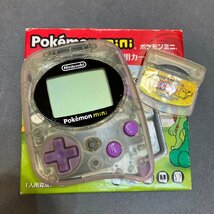 動作確認OK Nintendo 任天堂 Pokemon mini ポケモン ミニ 携帯 ゲーム機 MIN-001 ポケモンパーティ そだてやさん ソフト2本付き AM ABD2_画像1