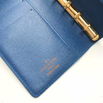 LOUIS VUITTON ルイヴィトン LV エピ アジェンダPM　手帳カバー 6穴 カード入れ×3 フリーポケット×2 服飾小物　fe ABD3_画像7