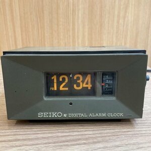 当時物 昭和レトロ パタパタ時計 通電確認済 SEIKO セイコー DIGITAL ALARM CLOCK DP650 目覚まし時計 アンティーク 雑貨 is ABP