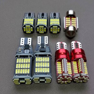 8個セット! スイフト スポーツ ZC33S 爆光 バックランプ ポジション球 ナンバー灯 T10 LED ルームランプ ホワイト スズキ /45/57/26/t31