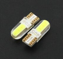 100個セット T10 COB LED ホワイト キャンセラー内蔵 ウェッジ球 スモール ポジション ルームランプ ナンバー灯 6COB /c6_画像6