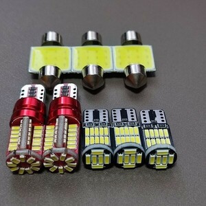 GK GT系 インプレッサ G4 スポーツ T10 LED 8個セット ルームランプ ポジション ナンバー灯 ウェッジ球 ホワイト スバル 57/26/t31