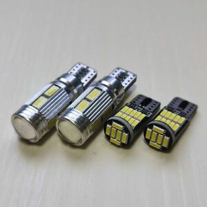 爆光！キャンセラー内蔵 LED スモール ポジション ライセンス ナンバー灯 4点 T10 ホワイト タンク ノア ハイエースワゴン /10/26