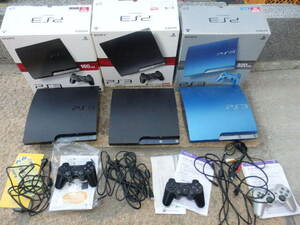 SONY ソニー PS3 PlayStation 3 CECH-2500A CECH-2000A CECH-3000B プレイステーション 160GB 120GB 320GB ブルー 箱 説明書 GG1608